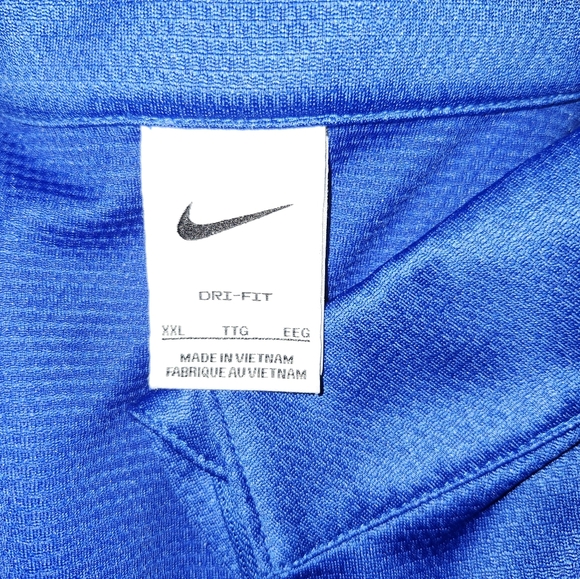 Nike Men's Dri-Fit Blue Shirt - Picture 5 of 5